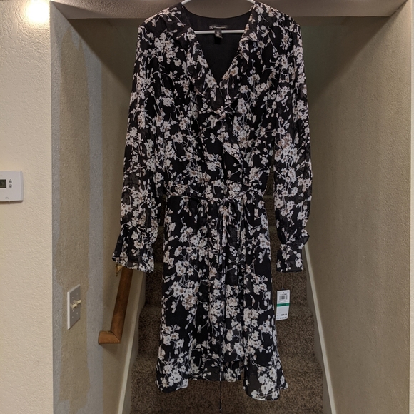 INC International Concepts Floral Wrap Dress - Picture 1 of 5